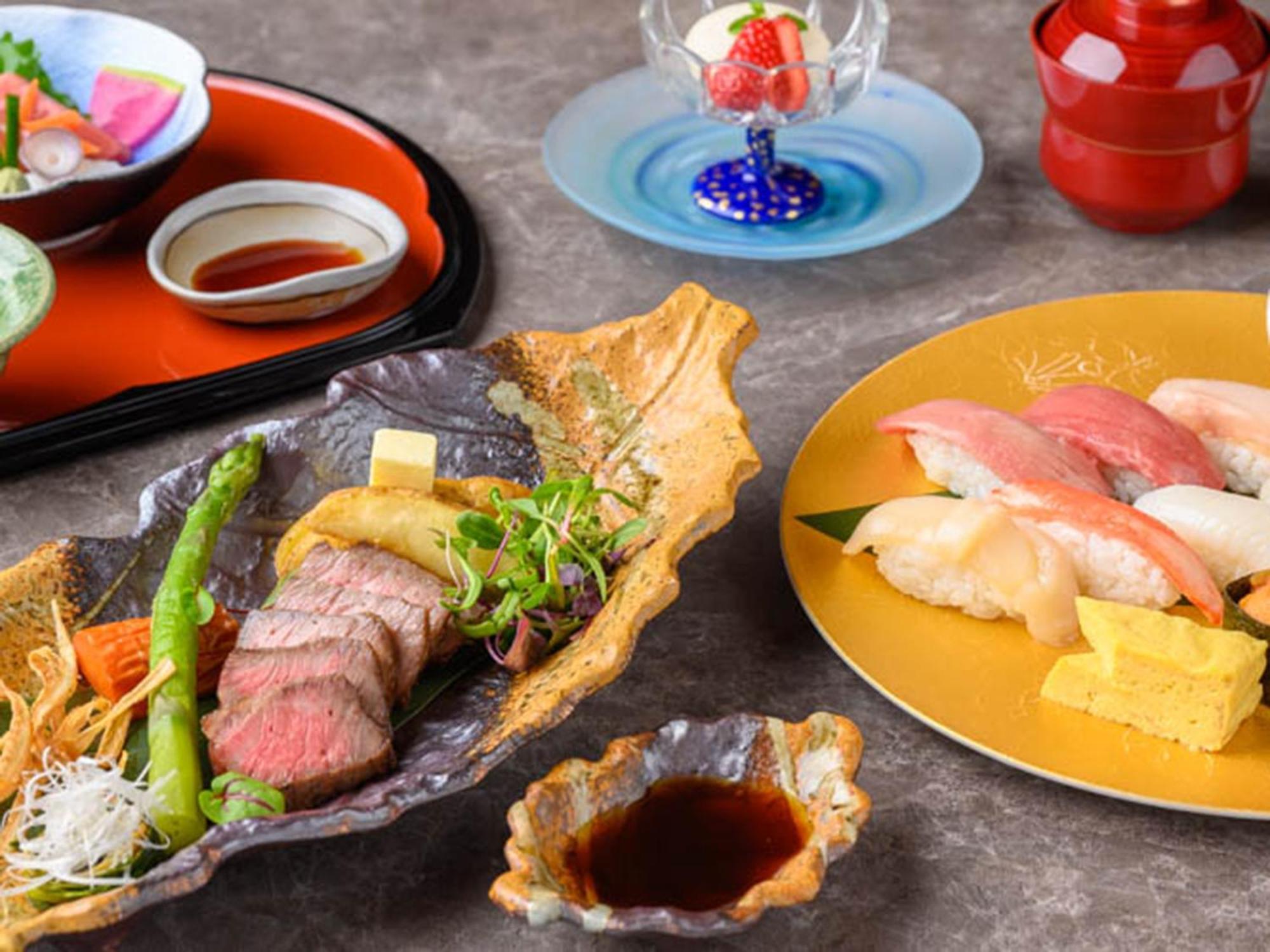Shin Furano Prince Hotel Exteriér fotografie A selection of Japanese cuisine